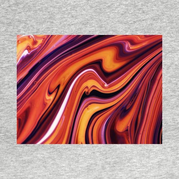 Fiery Fusion: A Warm-Colored Abstract Art Piece by aestheticand